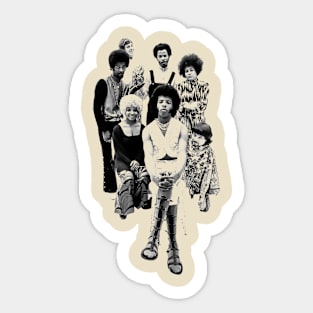 Retro Funk Soul Music Band Sticker